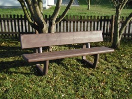 Banc en plastique recyclé