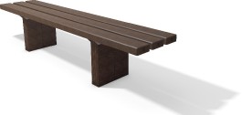 Banquettes en plastique recyclé 