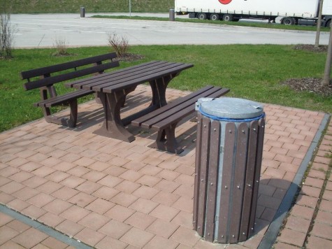 Corbeilles en plastique recyclé 