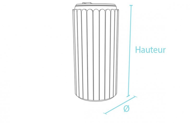 Corbeilles en plastique recyclé 