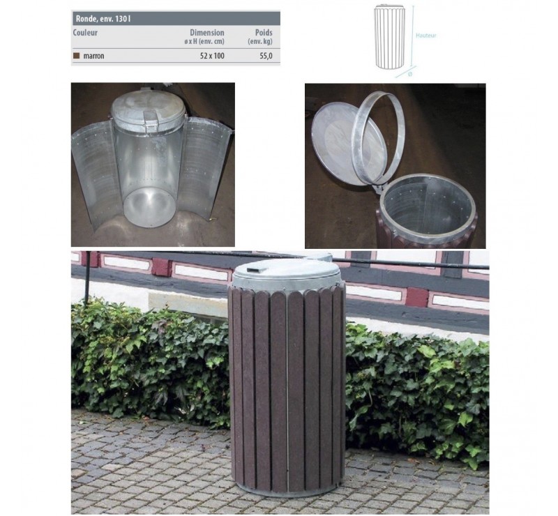 Corbeilles en plastique recyclé 