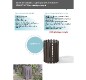 Corbeilles rondes en plastique recyclé 