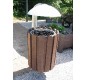 Lot de 5 corbeilles Jura + support avec couvercle
