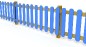 Barrière en bois et polyéthylène 