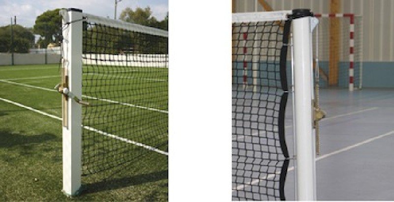 Poteaux de tennis tube rond 90mm