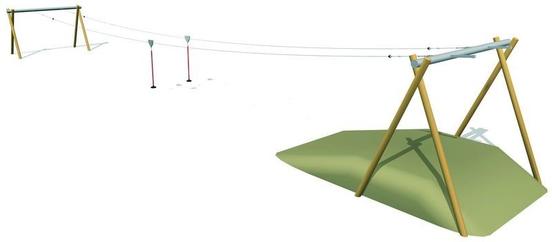Tyrolienne double longueur 30 m
