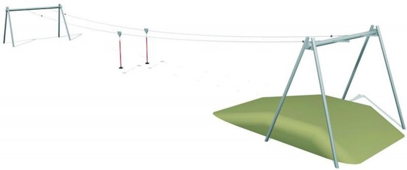 Tyrolienne double longueur 30 m