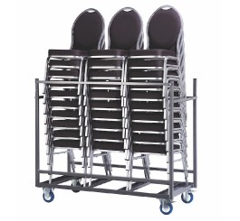 Chariot pour ranger chaises Château