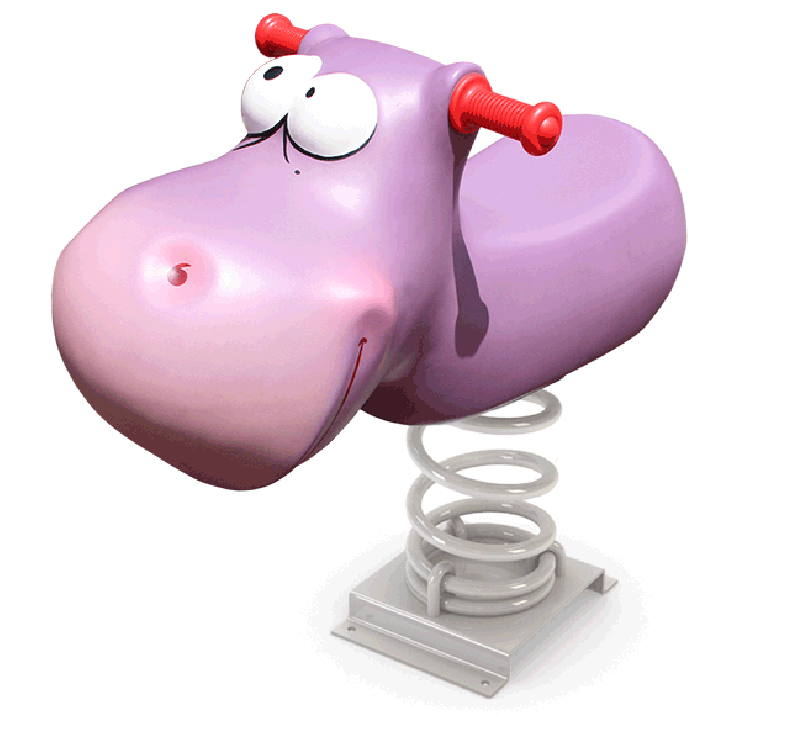 Hippo 3D jeu sur ressort