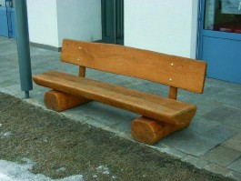 Banc des forêts en bois de robinier