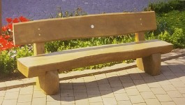 Banc forestier en bois de robinier