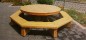 Table pique-nique en bois de robinier Ø 3,20 m