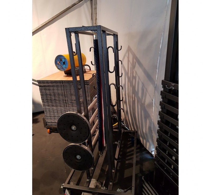 Chariot pour 16 poteaux de réception