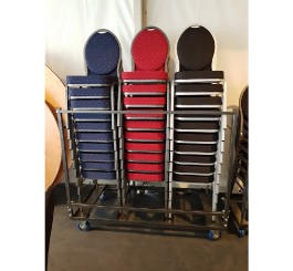 Chaise CHATEAU tissu bleu...