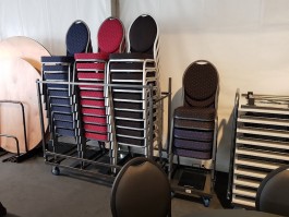 Chaise CHATEAU tissu noir...
