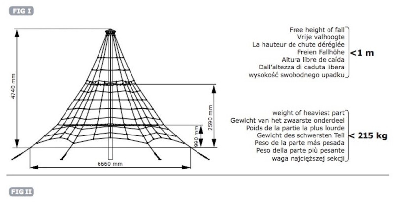 Pyramide de cordes pour collectivité
