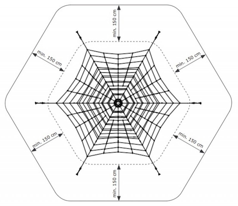 Pyramide de cordes pour collectivité