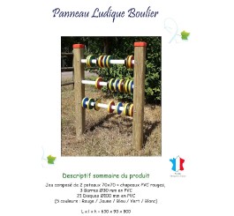 Panneau ludique le boulier