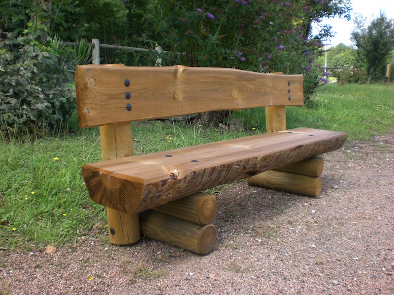 Banc touristique en bois massif Banc touristique en bois massif