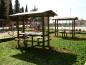 Lot de 2 tables pique-nique couvertes