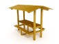 Lot de 2 tables pique-nique couvertes