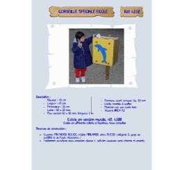 Corbeille daupin pour école...