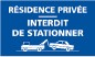 Panneau Résidence privée