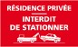 Panneau Résidence privée