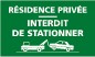 Panneau Résidence privée