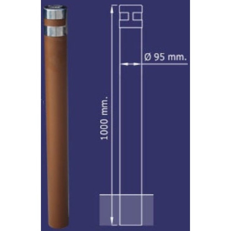 Lot de 10 potelets urbain corten