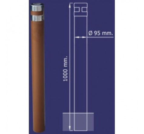 Lot de 10 potelets urbain corten
