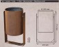 Poubelle corten