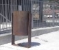 Poubelle corten