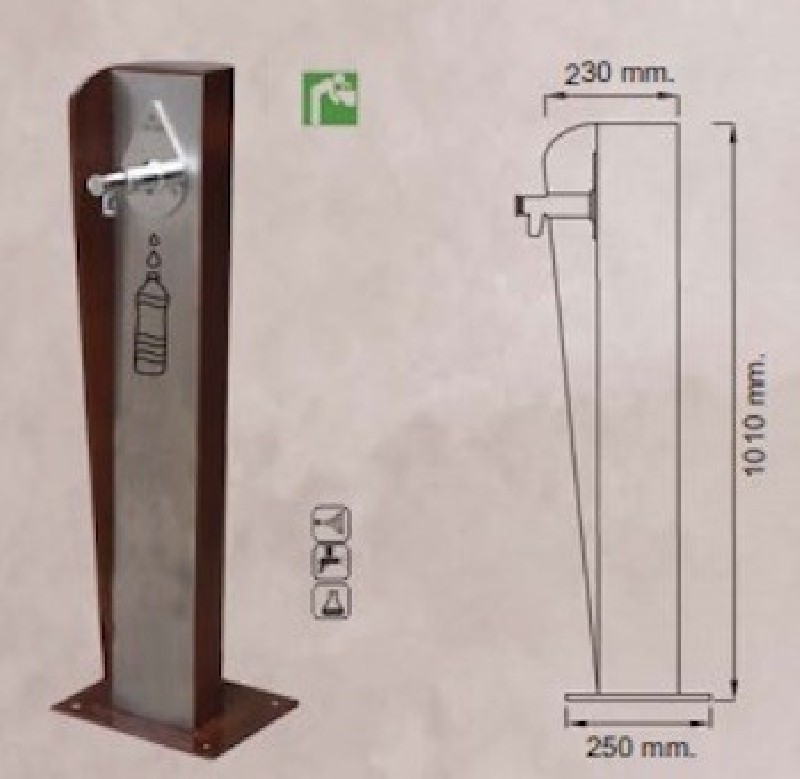 Fontaine finition corten