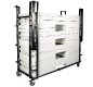 Lot de 10 tables "ULTRA" 120 x 80 cm avec 4 pieds pliants