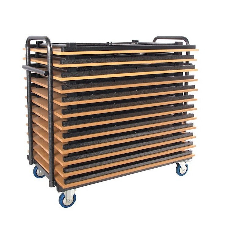Lot de 10 tables "ULTRA" 120 x 80 cm avec 4 pieds pliants
