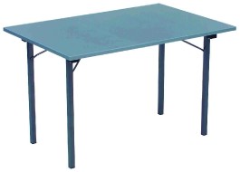 Lot de 10 tables "ULTRA" 120 x 80 cm avec 4 pieds pliants