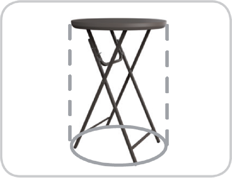Table haute professionnelle