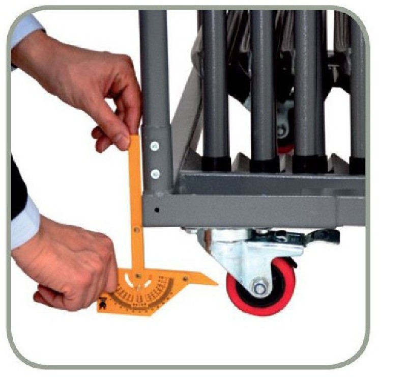 Chariot pour tables hautes rondes
