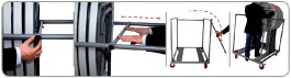 Chariot pour tables hautes...