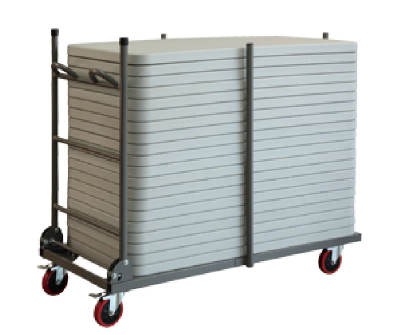 Chariot pour tables longueur 120 cm