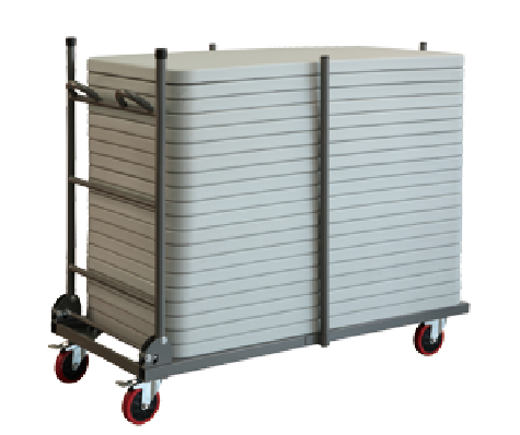 Chariot pour tables longueur 120 cm
