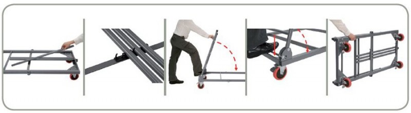 Chariot pour tables XL240 