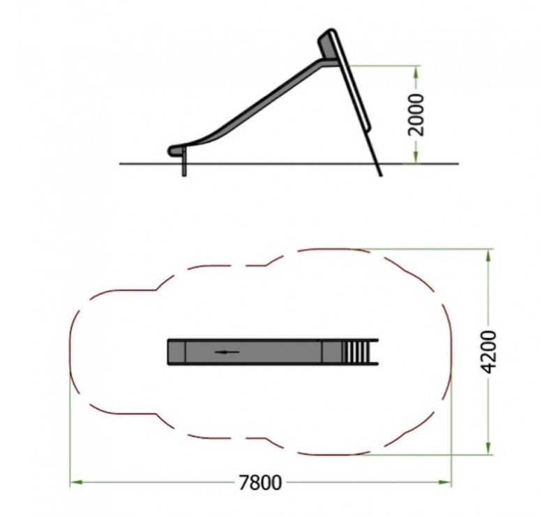 Toboggan inox 100 %