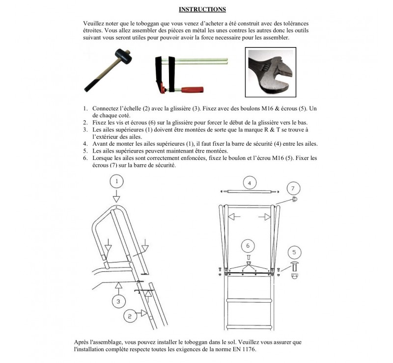 Toboggan inox 100 %