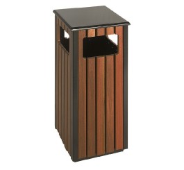 Corbeille bois carrée 36 L