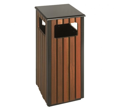 Corbeille bois carrée 36 L