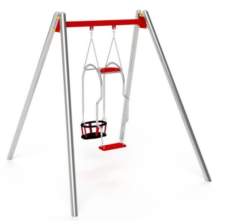Portique balançoire tandem adulte + enfants