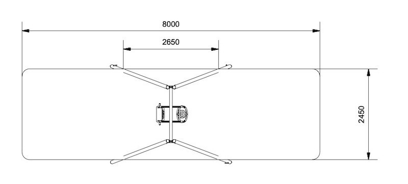 Portique balançoire tandem adulte + enfants