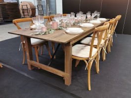 Table rustique pliante en...